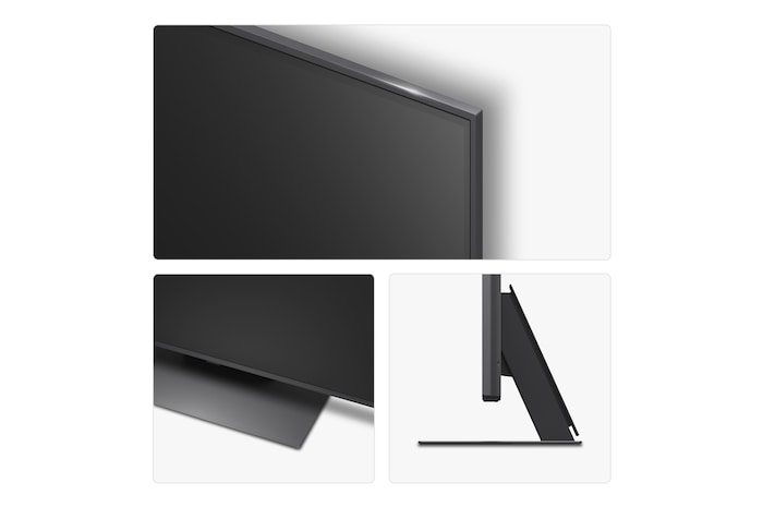 Rear view of LG QNED evo TV